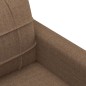 vidaXL Set di Divani 4 pz con Cuscini Marrone in Tessuto vidaXL Set di Divani 4 pz con Cuscini Marrone in Tessuto