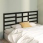 Testiera per Letto Nera 186x4x104 cm in Legno Massello di Pino Testiera per Letto Nera 186x4x104 cm in Legno Massello di Pino