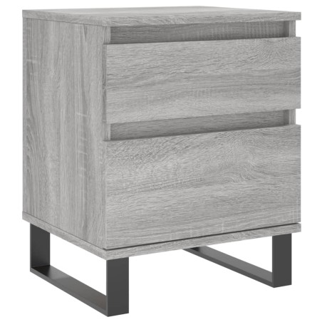 vidaXL Comodino Grigio Sonoma 40x35x50 cm in Legno Multistrato