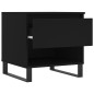 vidaXL Tavolini da Salotto 2 pz Neri 50x46x50 cm in Legno Multistrato