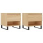 vidaXL Tavolini Salotto 2pz Rovere Sonoma 50x46x50cm Legno Multistrato