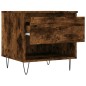 vidaXL Tavolini Salotto 2pz Rovere Fumo 50x46x50 cm Legno Multistrato vidaXL Tavolini Salotto 2pz Rovere Fumo 50x46x50 cm Legno Multistrato