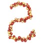 vidaXL Ghirlanda di Palline di Natale Rossa e Oro 175 cm Polistirene vidaXL Ghirlanda di Palline di Natale Rossa e Oro 175 cm Polistirene