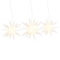 vidaXL Illuminazioni Stella Moravia con LED 3pz Pieghevoli Bianche