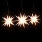 vidaXL Illuminazioni Stella Moravia con LED 3pz Pieghevoli Bianche