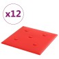 Pannelli Murali 12 pz Rossi 30x30 cm Similpelle 1,08 m² Pannelli Murali 12 pz Rossi 30x30 cm Similpelle 1,08 m²