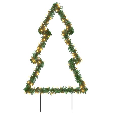 vidaXL Decorazione Luminosa Natale Picchetti Terra Albero 115LED 90cm