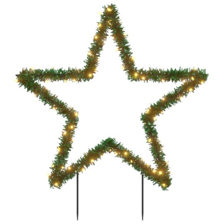 vidaXL Decorazione Luminosa Natalizia con Picchetti Stella 80LED 60cm