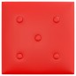 Pannelli Murali 12 pz Rossi 30x30 cm Similpelle 1,08 m² Pannelli Murali 12 pz Rossi 30x30 cm Similpelle 1,08 m²