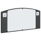 vidaXL Specchio da Parete Nero 80x40 cm Arco in Ferro vidaXL Specchio da Parete Nero 80x40 cm Arco in Ferro