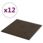 Pannelli Murali 12 pz Marroni 30x30 cm Similpelle 1,08 m² Pannelli Murali 12 pz Marroni 30x30 cm Similpelle 1,08 m²