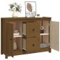 Credenza Miele 100x35x74 cm in Legno Massello di Pino
