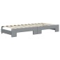 vidaXL Divano Letto Estraibile Materassi Grigio Chiaro 100x200 Tessuto vidaXL Divano Letto Estraibile Materassi Grigio Chiaro 100x200 Tessuto