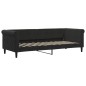 vidaXL Divano Letto Estraibile con Cassetti Nero 80x200 cm in Velluto vidaXL Divano Letto Estraibile con Cassetti Nero 80x200 cm in Velluto