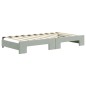 vidaXL Divano Letto Estraibile Cassetti Grigio Chiaro 90x190cm Velluto vidaXL Divano Letto Estraibile Cassetti Grigio Chiaro 90x190cm Velluto