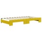 vidaXL Divano Letto Estraibile con Cassetti Giallo 100x200cm Velluto vidaXL Divano Letto Estraibile con Cassetti Giallo 100x200cm Velluto