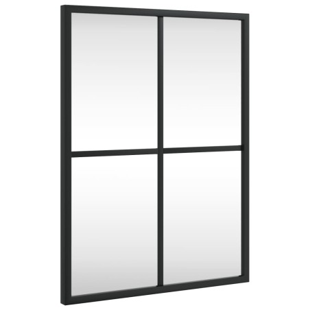 vidaXL Specchio da Parete Nero 30x40 cm Rettangolare in Ferro