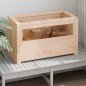 vidaXL Gabbia per Criceti 60x30x35 cm in Legno Massello di Abete