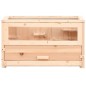 vidaXL Gabbia per Criceti 60x30x35 cm in Legno Massello di Abete