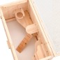 vidaXL Gabbia per Criceti 60x30x35 cm in Legno Massello di Abete