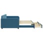 vidaXL Divano Letto Estraibile con Cassetti Blu 90x200 cm in Velluto vidaXL Divano Letto Estraibile con Cassetti Blu 90x200 cm in Velluto