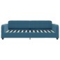 vidaXL Divano Letto Estraibile con Cassetti Blu 90x200 cm in Velluto vidaXL Divano Letto Estraibile con Cassetti Blu 90x200 cm in Velluto