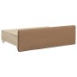 vidaXL Divano Letto Estraibile Cassetti Cappuccino 90x200cm Similpelle vidaXL Divano Letto Estraibile Cassetti Cappuccino 90x200cm Similpelle