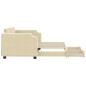 vidaXL Divano Letto Estraibile con Cassetti Crema 90x200 cm in Tessuto vidaXL Divano Letto Estraibile con Cassetti Crema 90x200 cm in Tessuto