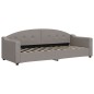 vidaXL Divano Letto Estraibile con Cassetti Tortora 80x200 cm Tessuto
