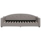 vidaXL Divano Letto Estraibile con Cassetti Tortora 80x200 cm Tessuto