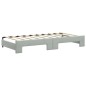 vidaXL Divano Letto Estraibile Cassetti Grigio Chiaro 90x190cm Velluto vidaXL Divano Letto Estraibile Cassetti Grigio Chiaro 90x190cm Velluto