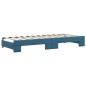vidaXL Divano Letto Estraibile con Cassetti Blu 80x200 cm in Velluto vidaXL Divano Letto Estraibile con Cassetti Blu 80x200 cm in Velluto
