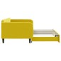 vidaXL Divano Letto con Letto Estraibile Giallo 100x200 cm in Velluto vidaXL Divano Letto con Letto Estraibile Giallo 100x200 cm in Velluto