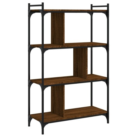 vidaXL Libreria Rovere Marrone 4 Ripiani 76x32x123cm Legno Multistrato