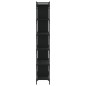 vidaXL Libreria Nera 6 Ripiani 76x32x192 cm Legno Multistrato vidaXL Libreria Nera 6 Ripiani 76x32x192 cm Legno Multistrato