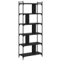 vidaXL Libreria Nera 6 Ripiani 76x32x192 cm Legno Multistrato vidaXL Libreria Nera 6 Ripiani 76x32x192 cm Legno Multistrato