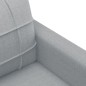 vidaXL Set di Divani 4 pz con Cuscini Grigio Chiaro in Tessuto vidaXL Set di Divani 4 pz con Cuscini Grigio Chiaro in Tessuto