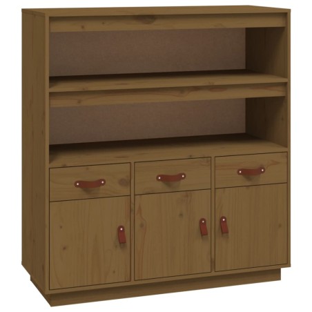 Credenza Miele 100x40x108,5 cm in Legno Massello di Pino