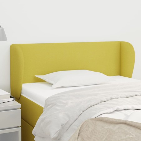 Testiera ad Orecchio Verde 93x23x78/88 cm in Tessuto