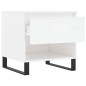 vidaXL Tavolini Salotto 2pz Bianco Lucido 50x46x50cm Legno Multistrato vidaXL Tavolini Salotto 2pz Bianco Lucido 50x46x50cm Legno Multistrato