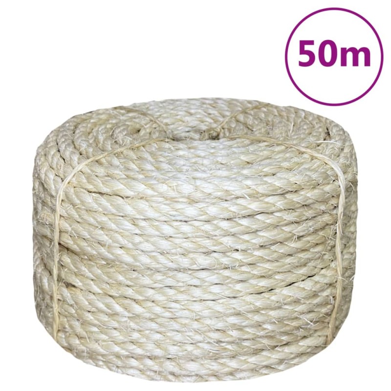 vidaXL Corda in Sisal 100% 8 mm 50 m vidaXL Corda in Sisal 100% 8 mm 50 m
