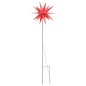 vidaXL Luce Stella Moravia con Picco Terra LED Pieghevole Rossa 57cm vidaXL Luce Stella Moravia con Picco Terra LED Pieghevole Rossa 57cm
