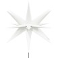 vidaXL Luci Stella Moravia con Picchi LED 3pz Pieghevoli Bianche 35 cm