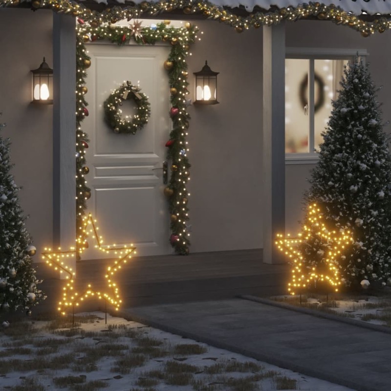 vidaXL Decorazione Luminosa Natalizia con Picchetti Stella 115LED 85cm vidaXL Decorazione Luminosa Natalizia con Picchetti Stella 115LED 85cm