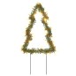 vidaXL Decorazioni Luminose Natalizie Picchetti 3pz Albero 50LED 30cm vidaXL Decorazioni Luminose Natalizie Picchetti 3pz Albero 50LED 30cm