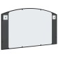 vidaXL Specchio da Parete Nero 100x60 cm Arco in Ferro vidaXL Specchio da Parete Nero 100x60 cm Arco in Ferro