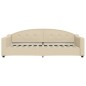 vidaXL Divano Letto con Materasso Crema 90x200 cm in Tessuto vidaXL Divano Letto con Materasso Crema 90x200 cm in Tessuto