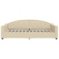 vidaXL Divano Letto con Materasso Crema 100x200 cm in Tessuto vidaXL Divano Letto con Materasso Crema 100x200 cm in Tessuto