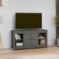 Mobile Porta TV Grigio 103x36,5x52 cm in Legno Massello di Pino Mobile Porta TV Grigio 103x36,5x52 cm in Legno Massello di Pino