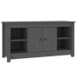 Mobile Porta TV Grigio 103x36,5x52 cm in Legno Massello di Pino Mobile Porta TV Grigio 103x36,5x52 cm in Legno Massello di Pino